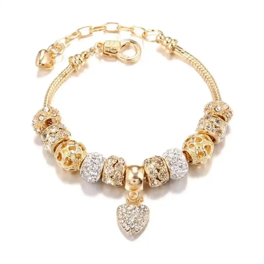 Chunky Gold Heart Bracelet — image 2