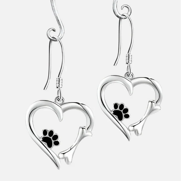 Luxe Paw Heart Earrings — image 1