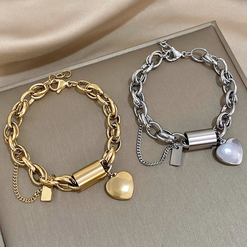 Chunky Comfort Heart Bracelet — image 3