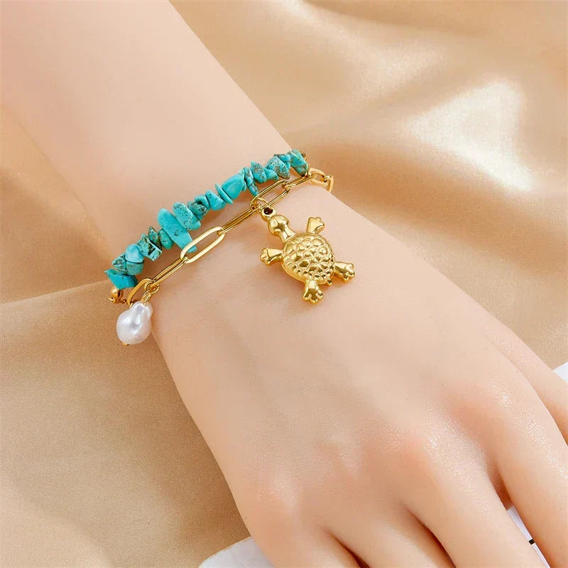Exclusive Turquoise Turtle Bracelet — image 2