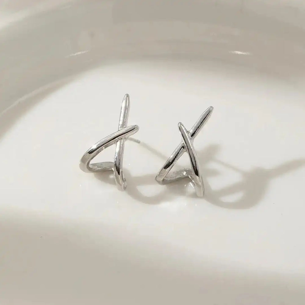 Timeless Gold Cross Earrings — image 4