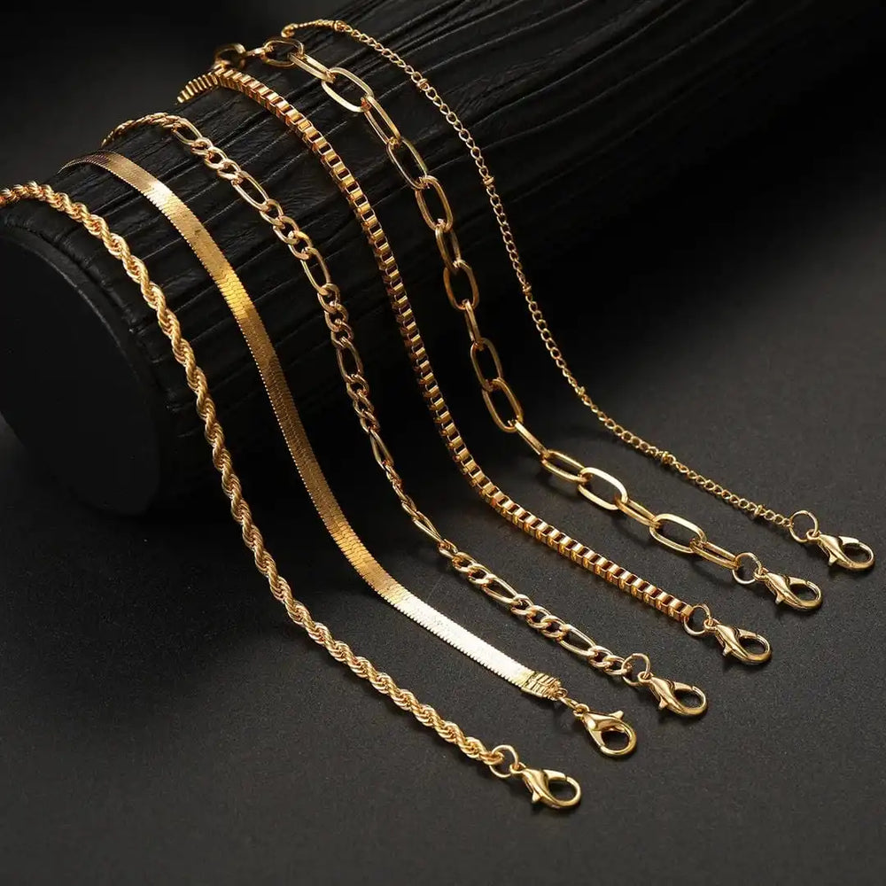 Boho Retro Cuban Bracelet Set — image 4