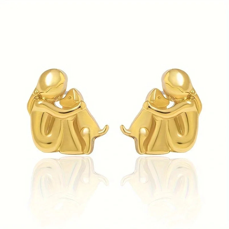 Two-Tone Hug Earrings — image 5