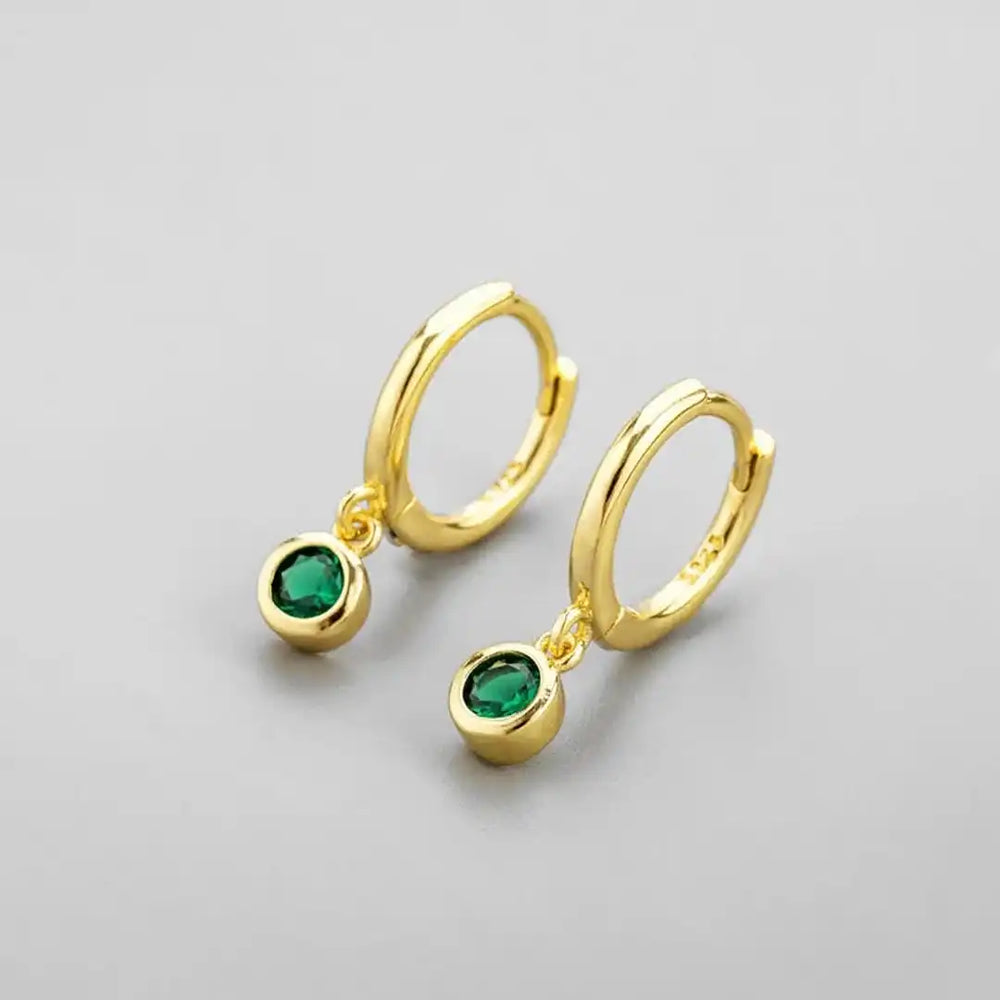 Shimmering Green Zircon Earrings — image 1