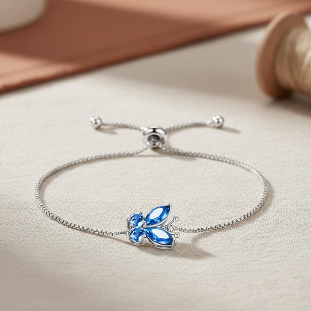 Sapphire Butterfly Bracelet — image 1