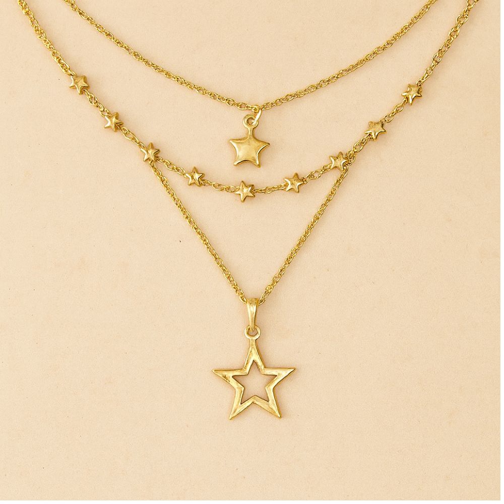 Vintage Star Pendant Necklace — image 1