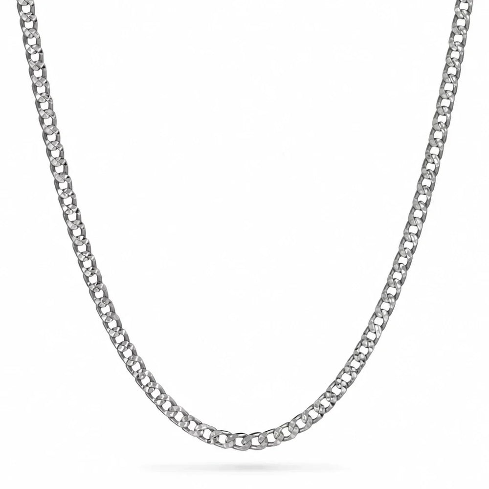Flat Link Gold Chain Necklace — image 2