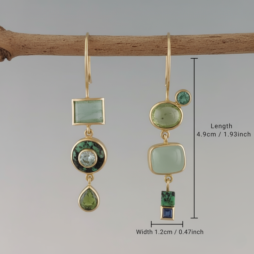 Vintage Green Earrings — image 3