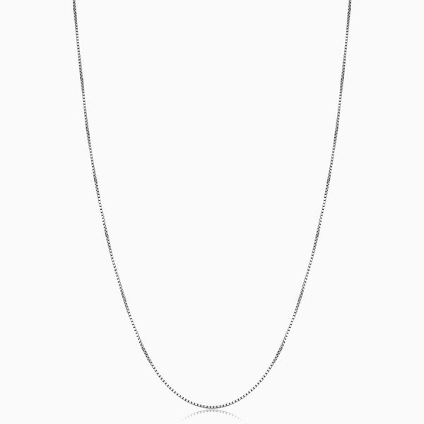 Bodega Box White Gold Necklace — image 1