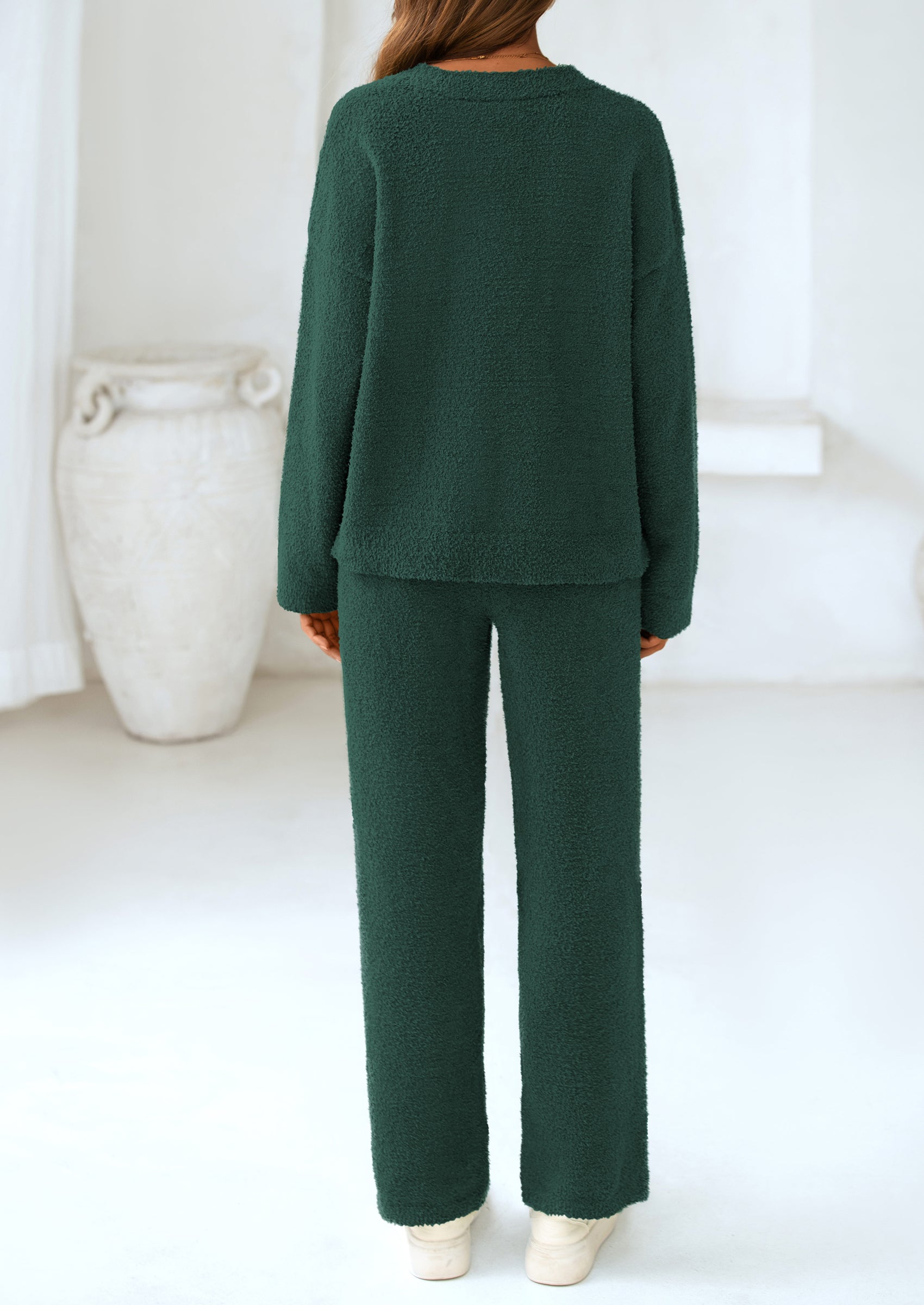 Osonn Lounge Sets for Women Two Piece Sweaters Pajama Set Fall Fashion Loungewear Outfits Matching Winter Clothes