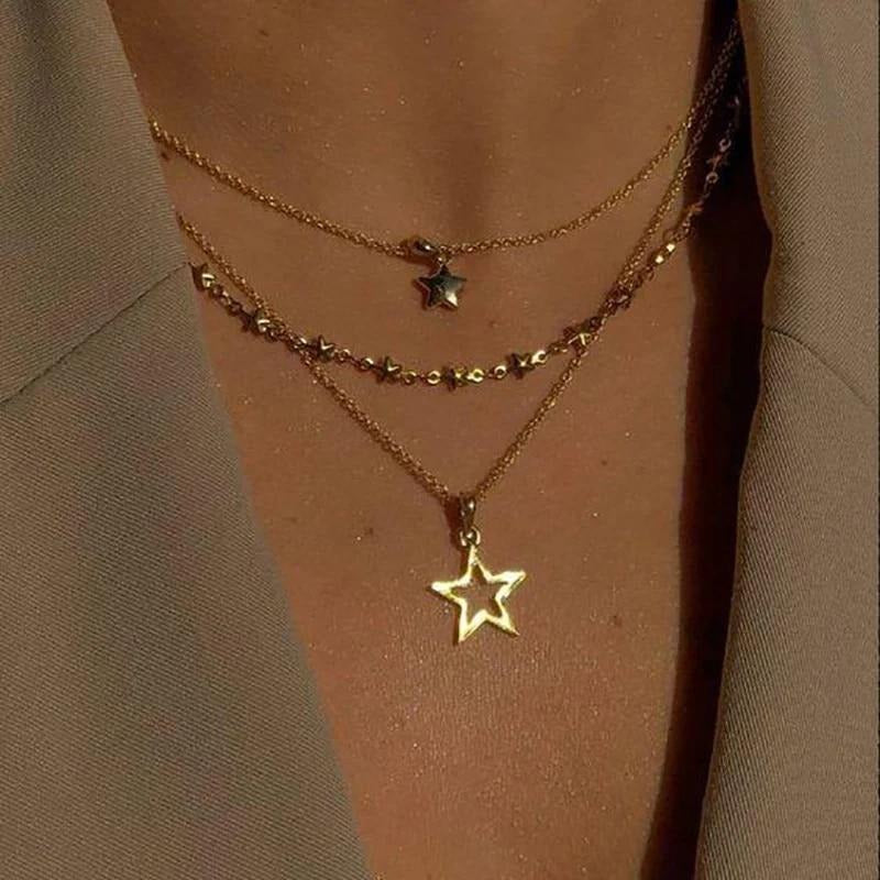 Vintage Star Pendant Necklace — image 2
