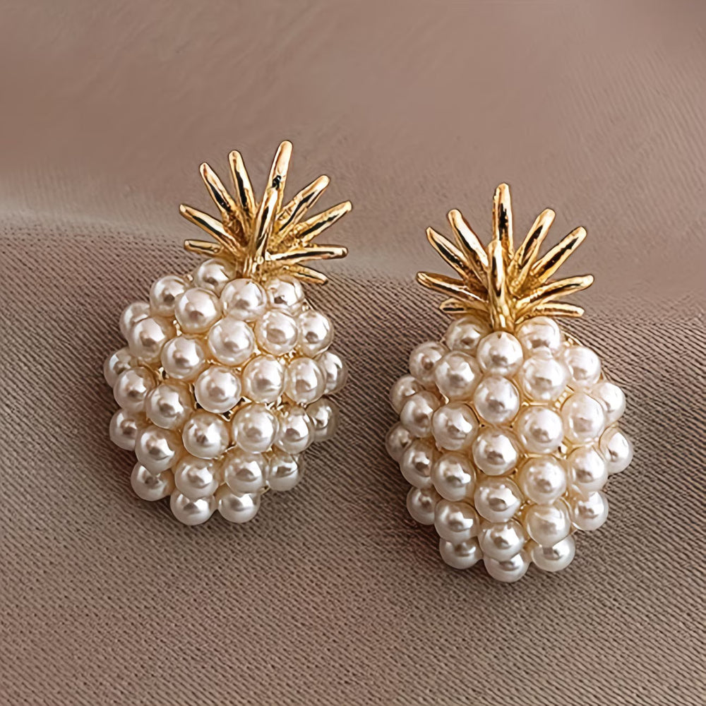 Pearl Pineapple Elegant Earrings — image 1
