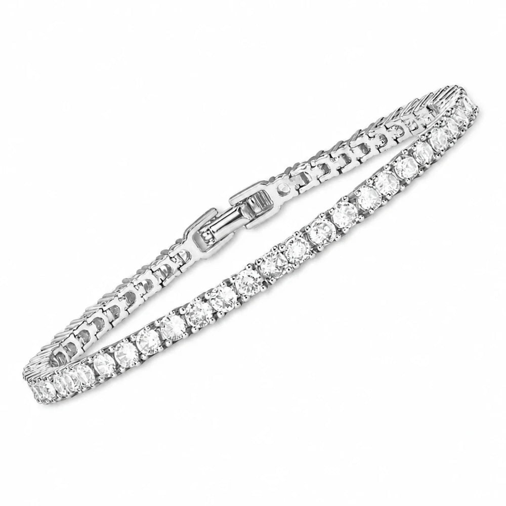Crystals Tennis Whte Gold Bracelet — image 1