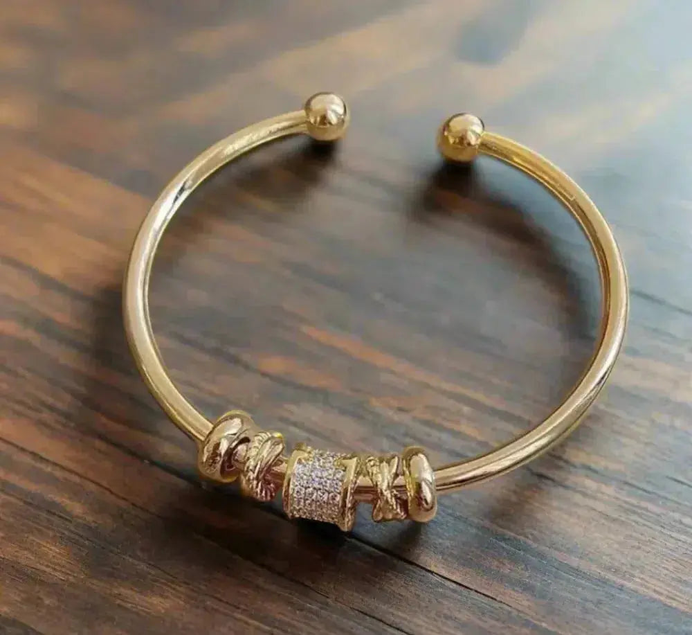 Adjustable Gold Charm Bracelet — image 2