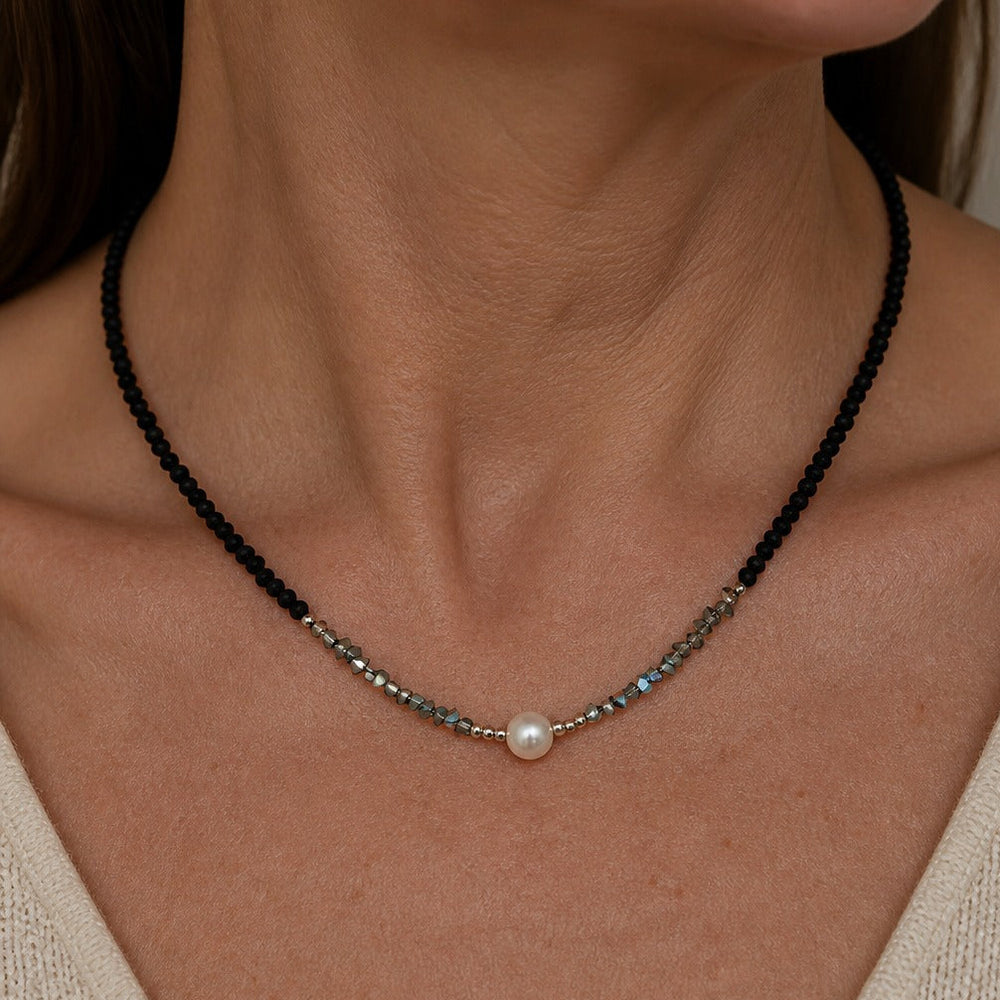 Noir Pearl Artisan Necklace — image 1