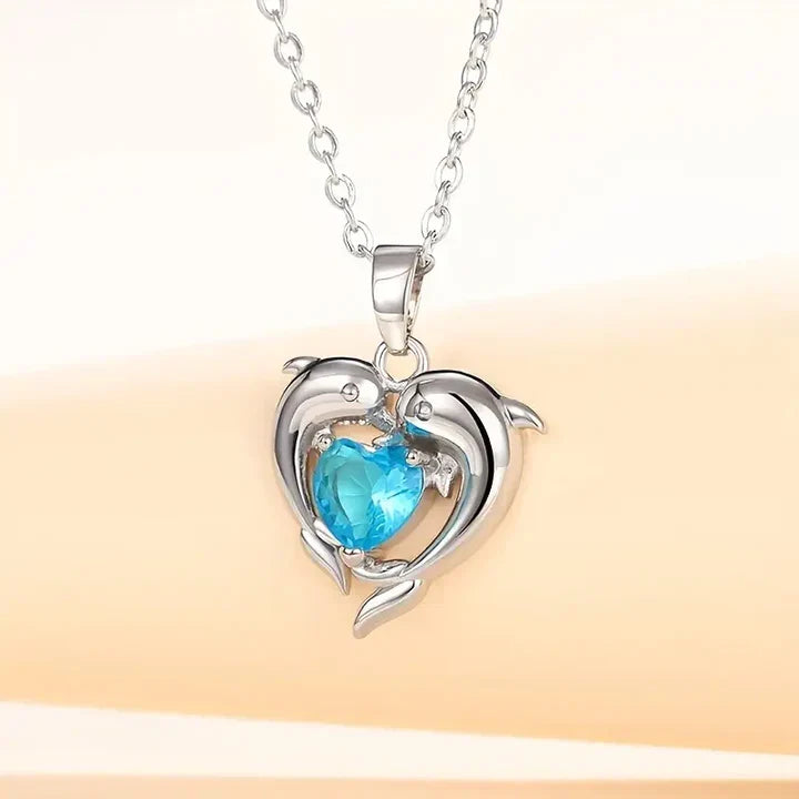 Oceanheart Twins White Gold Necklace — image 1