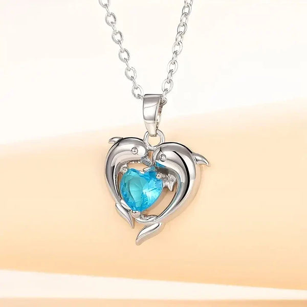 Oceanheart Twins White Gold Necklace — image 1