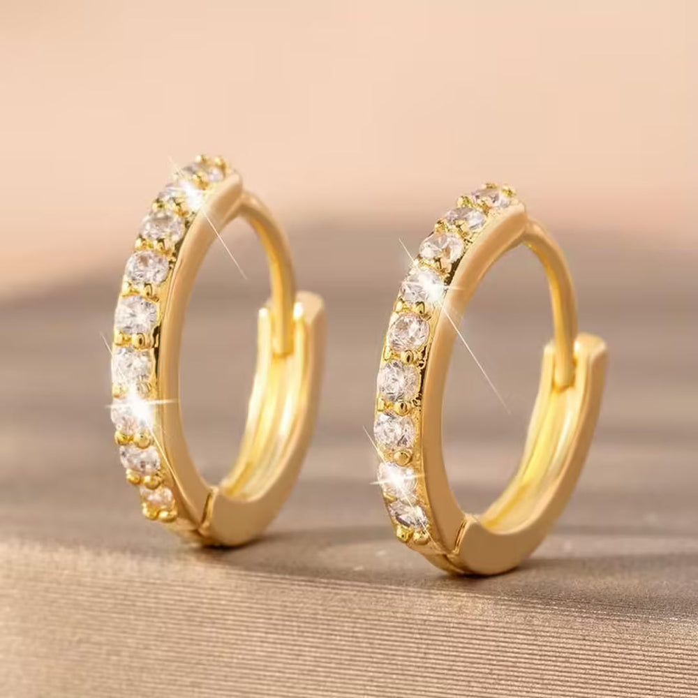 Timeless Golden Mini Hoop Earrings — image 1