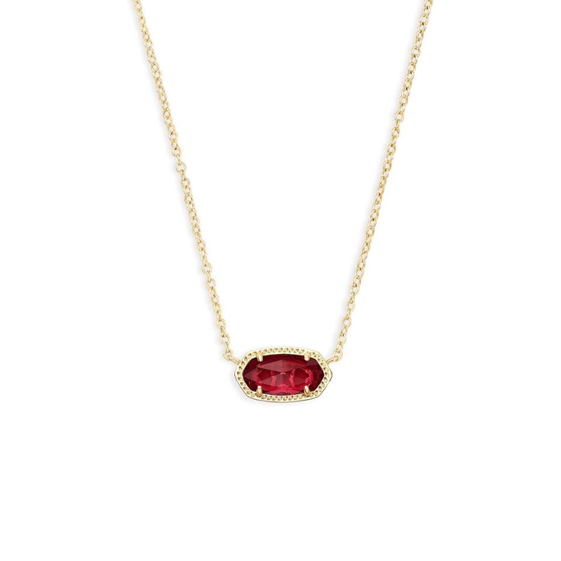 Classic Oval Ruby Gold Necklace — image 1