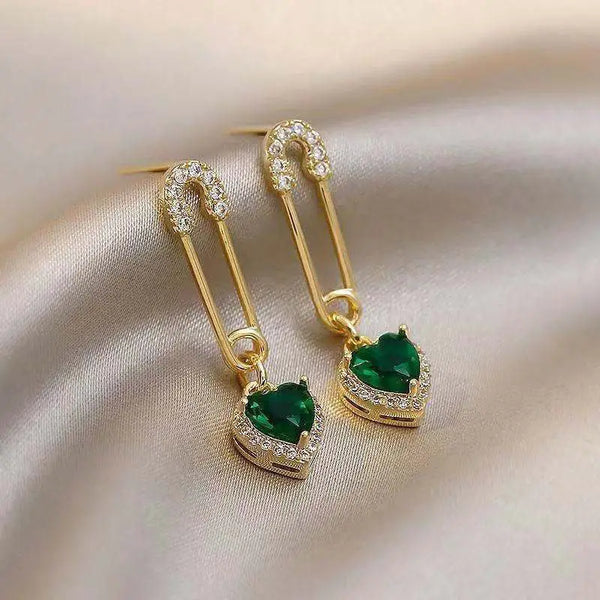 Amarisse Viridelle Emerald Dangle Earrings — image 1