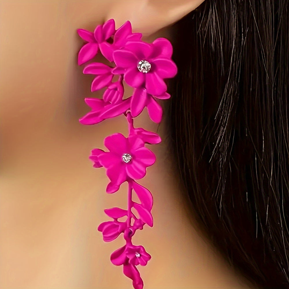 Exquisite Flower Leaf Earrings — image 2