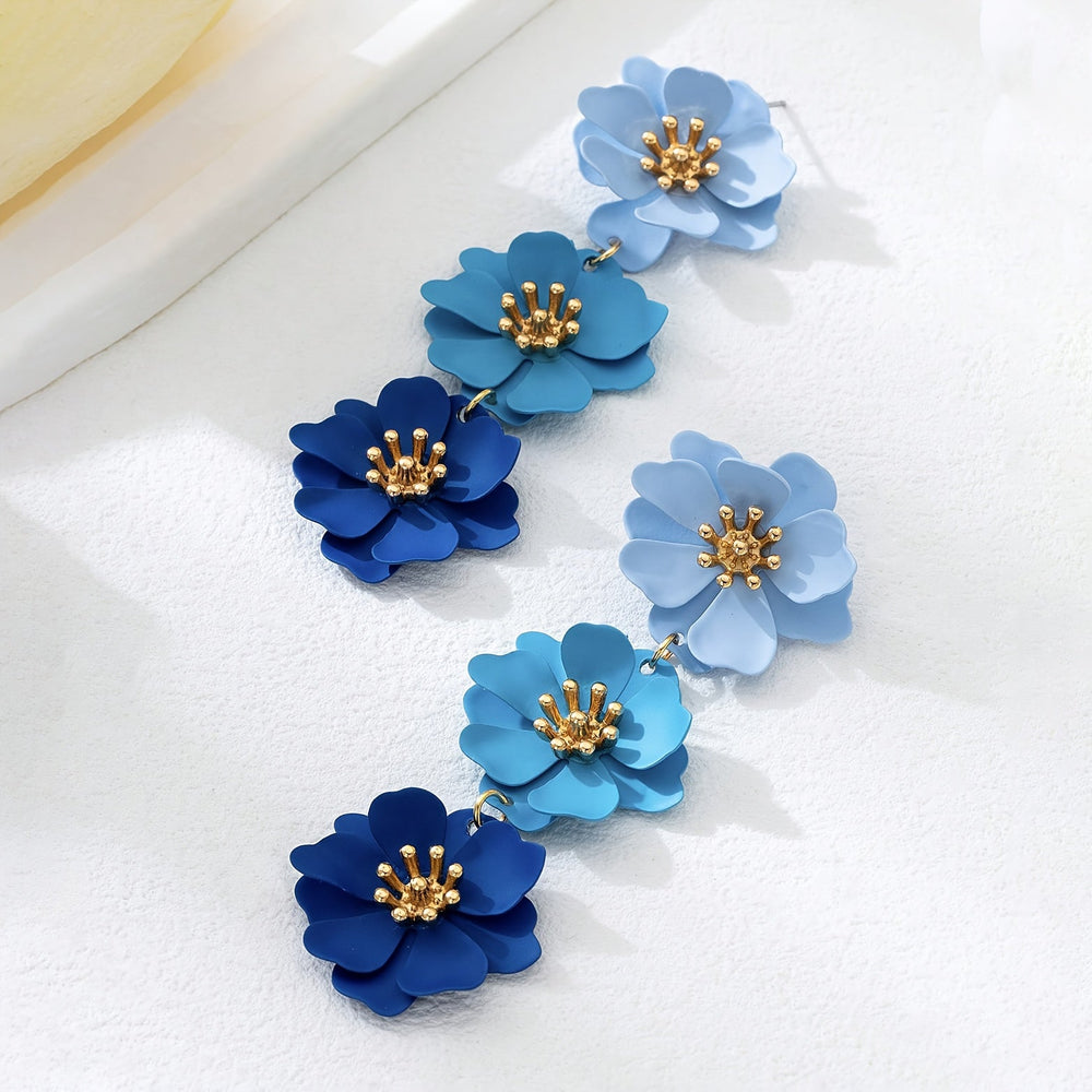Timeless Vibrant Floral Earrings — image 1