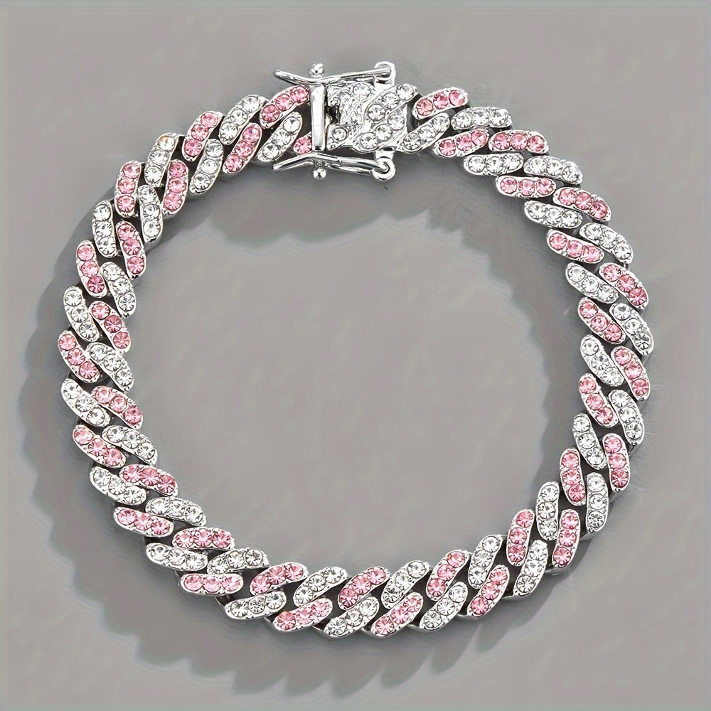 Arctic Blush Cuban Bracelet — image 2