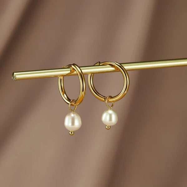 Shimmering Freshwater Pearl Earrings — image 1