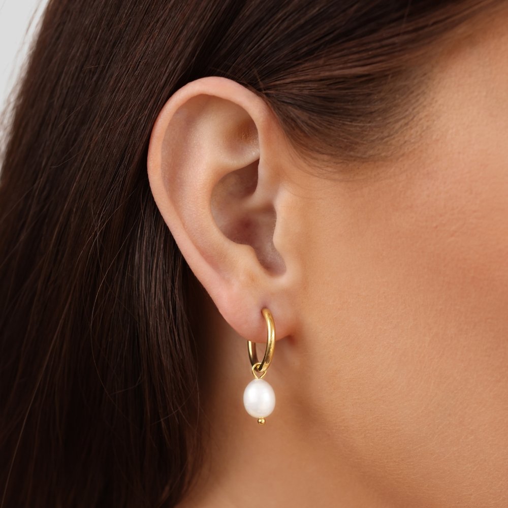 Shimmering Freshwater Pearl Earrings — image 2