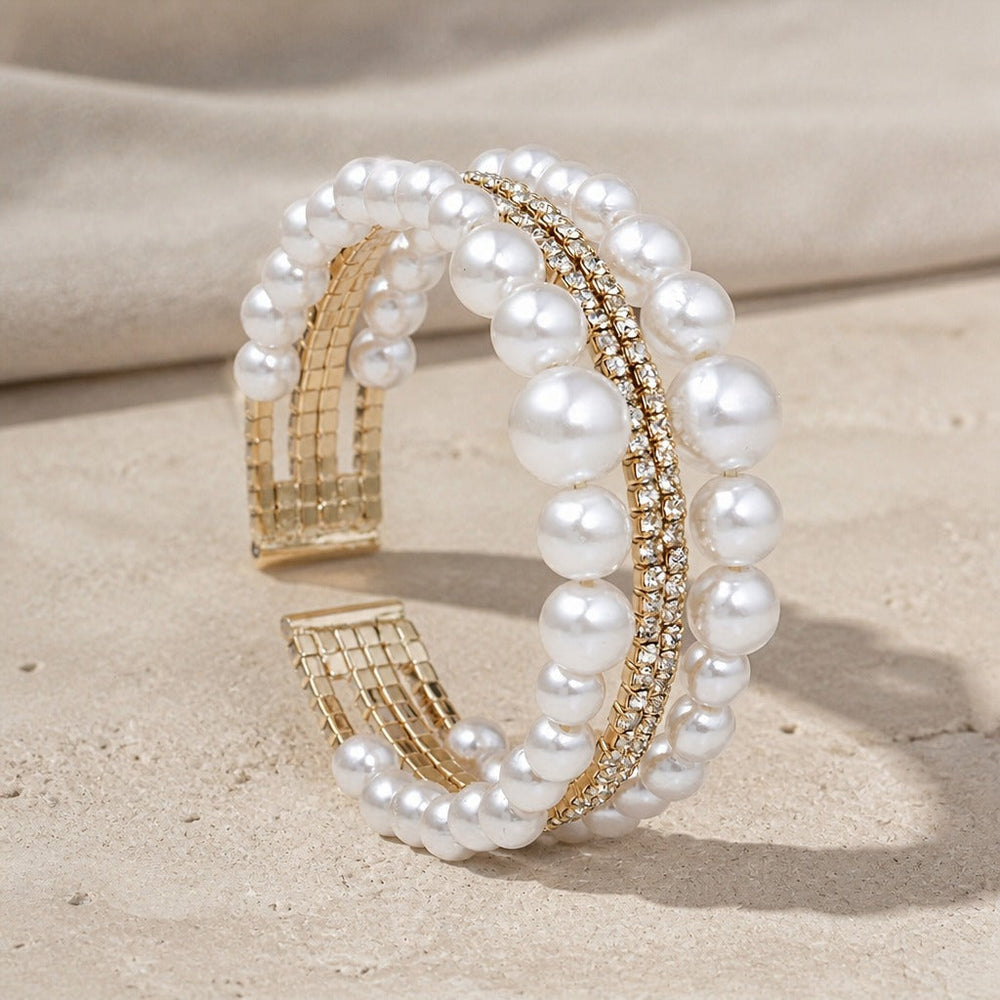 Baroque Pearl Cascade Bracelet — image 3