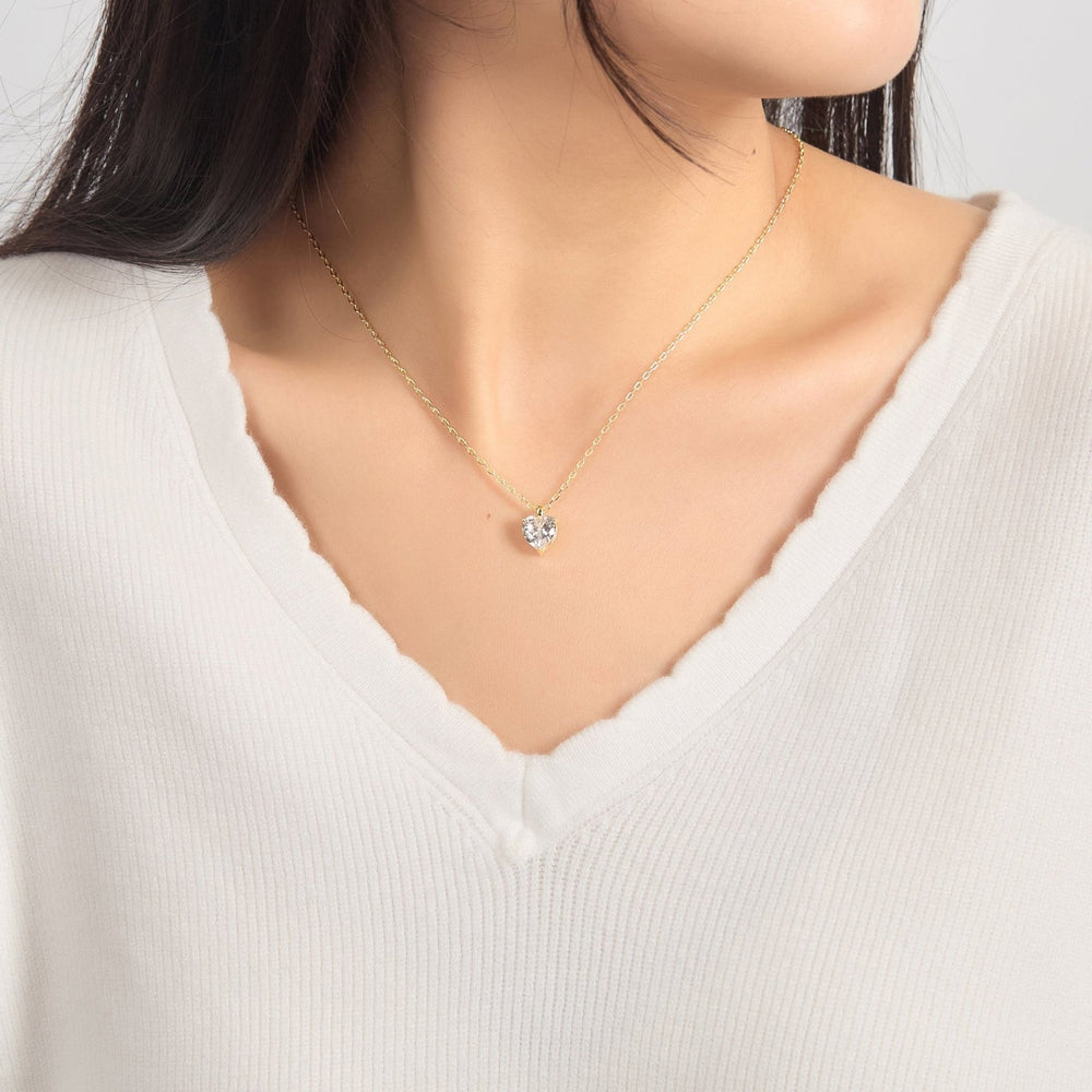 Heart Cut Crystal Necklace — image 3