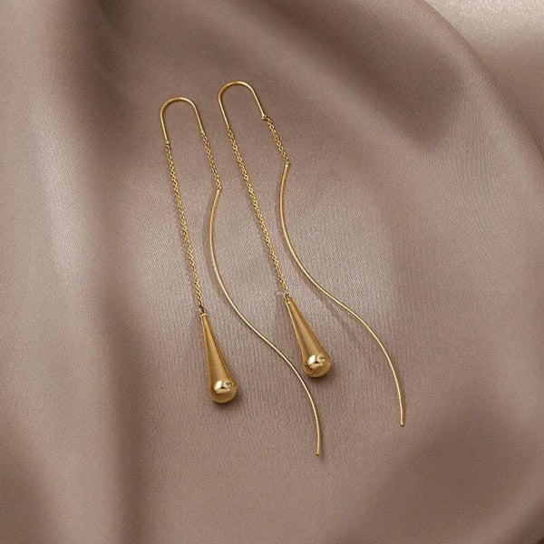 Teardrop Tassel Earrings — image 1
