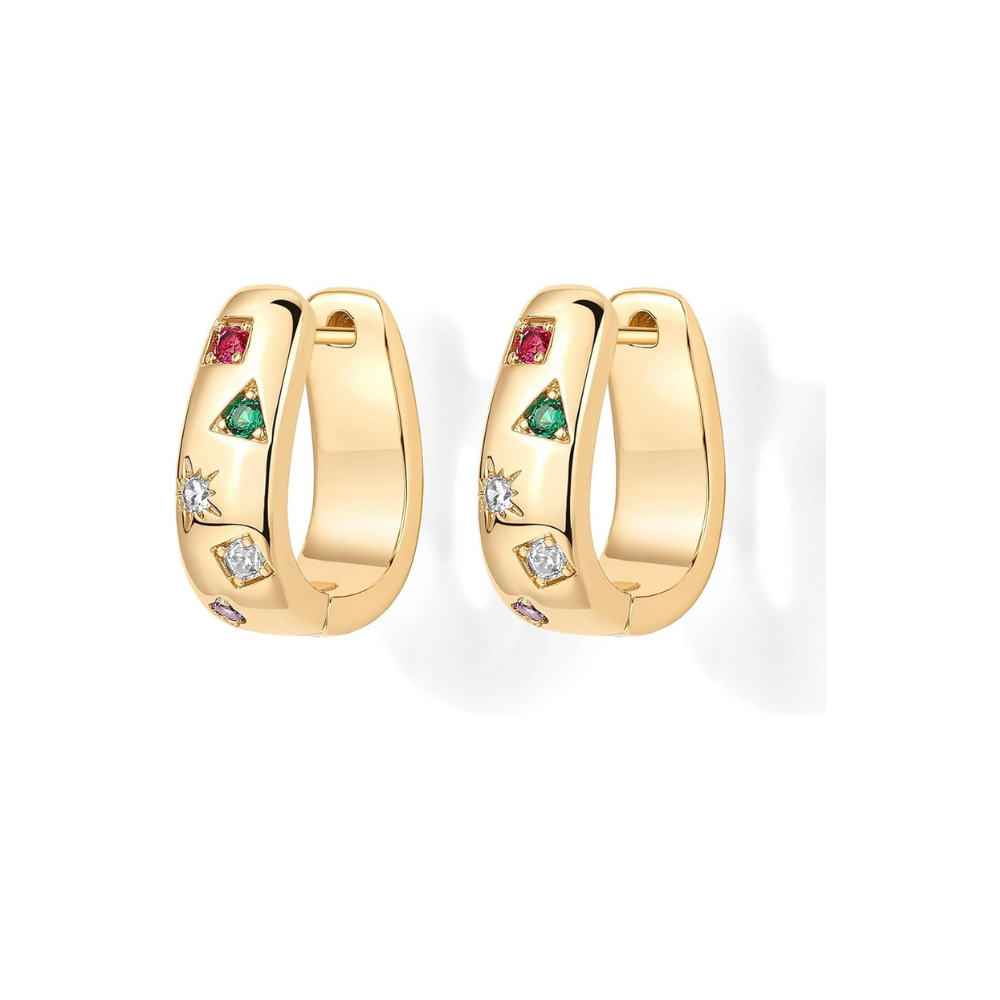 Colorwave Gold Hoop Earrings — image 2