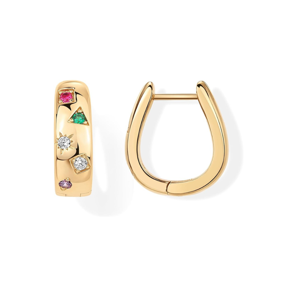 Colorwave Gold Hoop Earrings — image 1