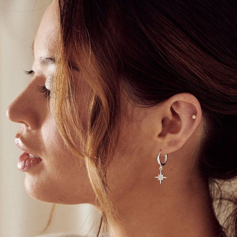 Modern Crystal Staraburst Earrings — image 2