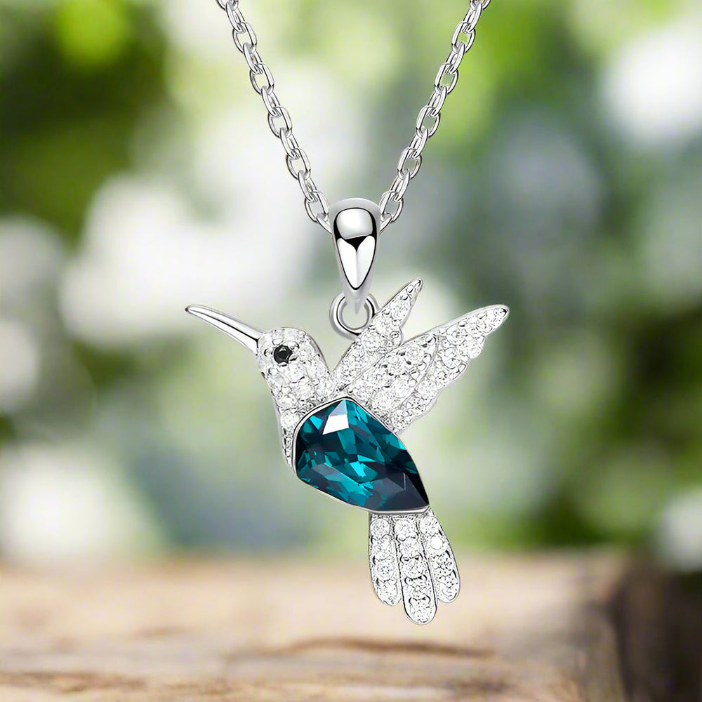 Crystal Hummingbird Necklace — image 1