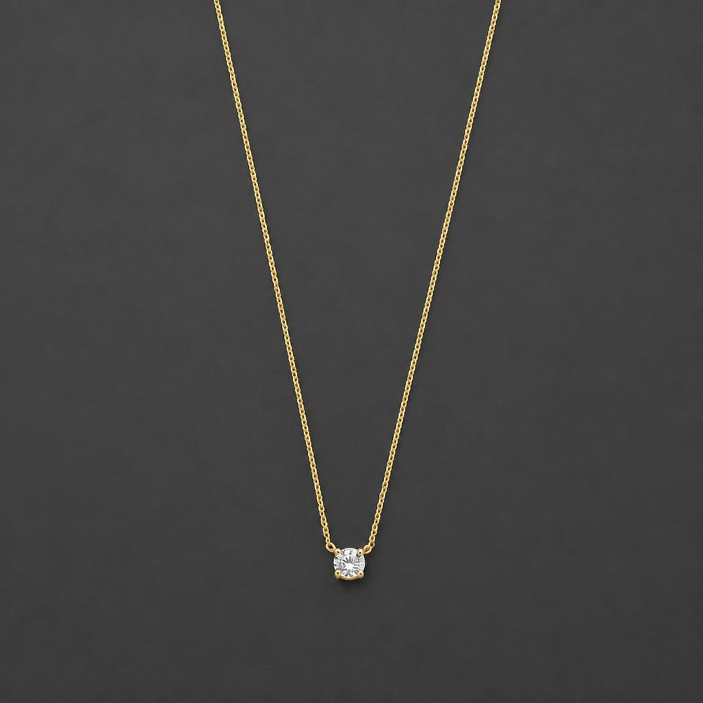 Cléa Moissanite White Gold Stone Necklace — image 2