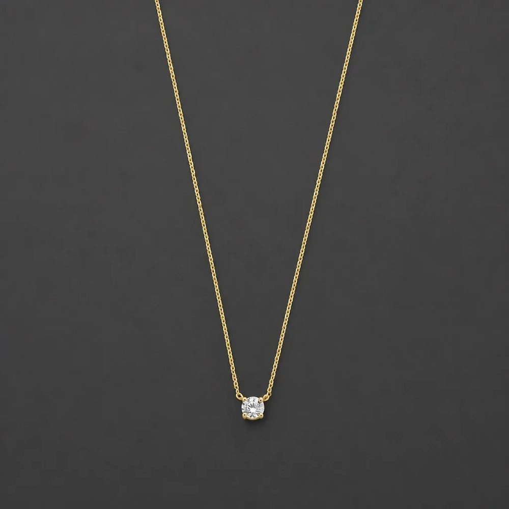 Cléa Moissanite Gold Stone Necklace — image 1