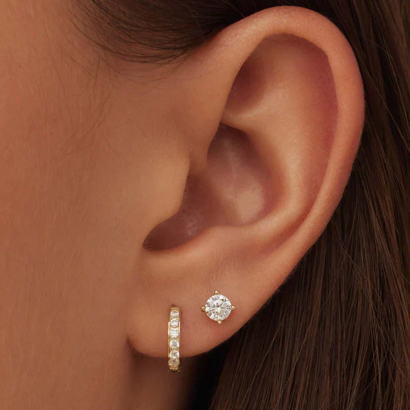 Brillane Stone Gold Earrings Set — image 4