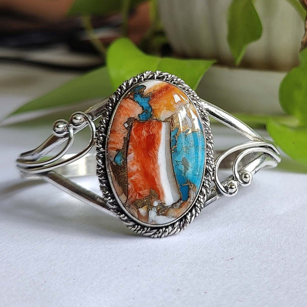 Bright Gemstone Inlay Bracelet — image 1