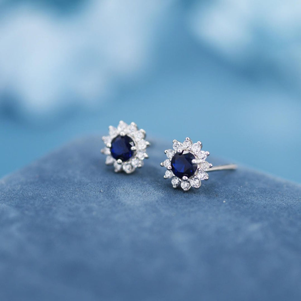 Sapphire Celestial Bloom Earrings — image 2
