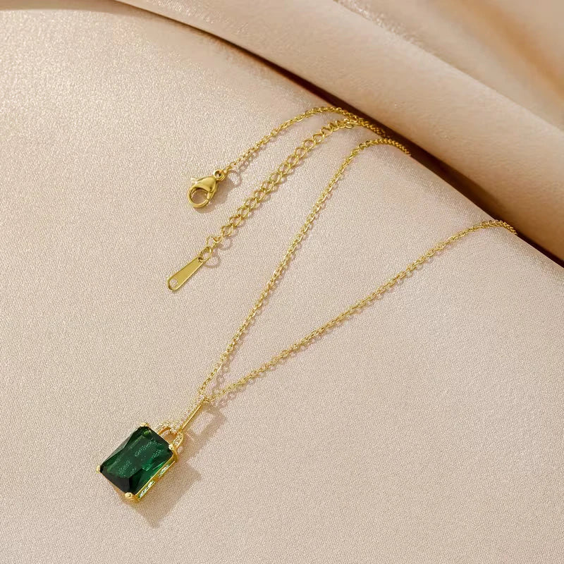 Crystal Emerald Luxe Necklace — image 1