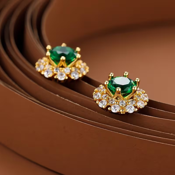 Crystal Halo Drop Earrings — image 1