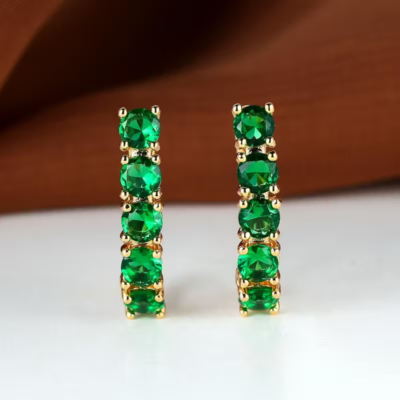 Everline Crystal Hoop Earrings — image 1
