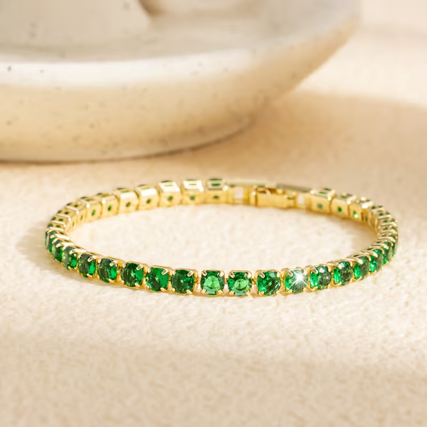 Emerald Tennis Style Bracelet — image 1