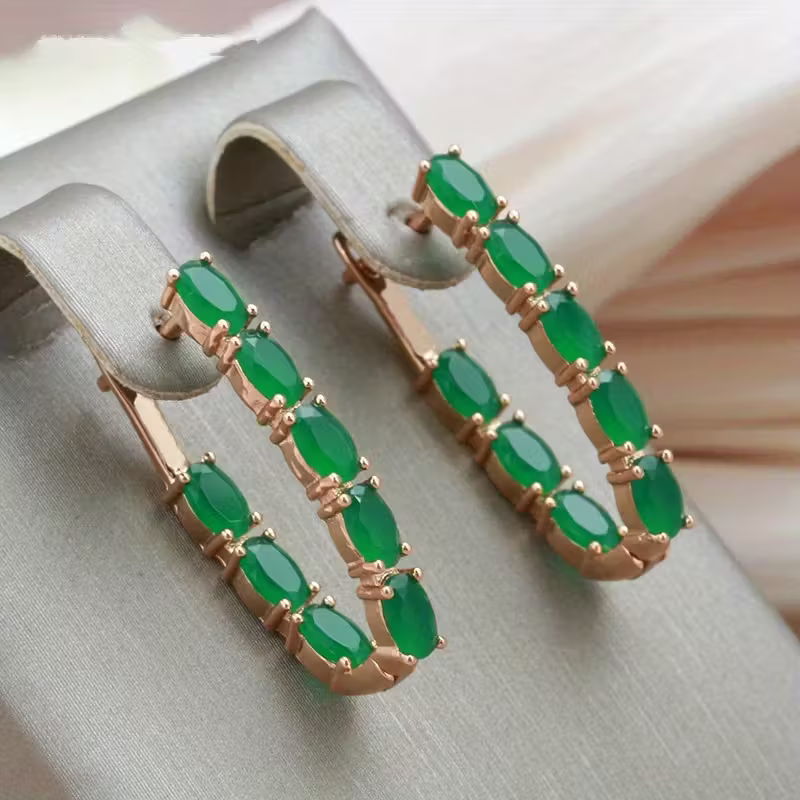 Classic Crystal Hoop Earrings — image 1