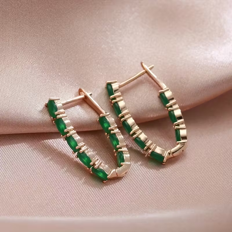 Classic Crystal Hoop Earrings — image 2