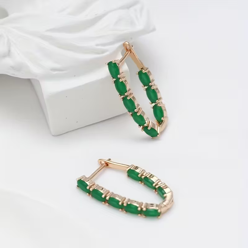 Classic Crystal Hoop Earrings — image 3