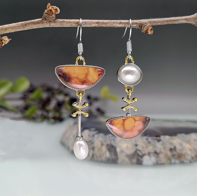 Elodi Retro Orange Earrings — image 1