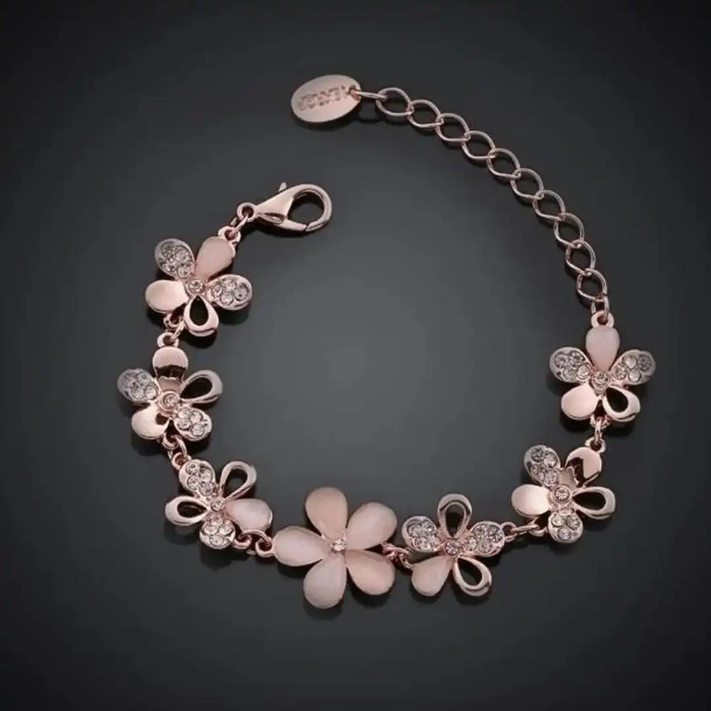 Antique Rose Flower Bracelet — image 1